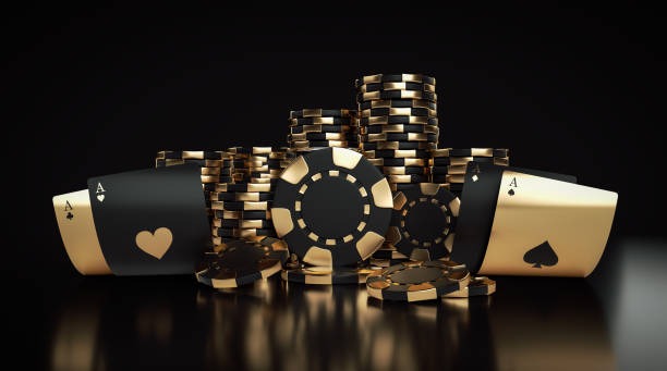 Live Bandar Poker table with dealer and player cards on display
